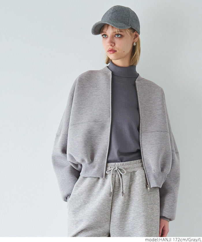 Bounce sweat cocoon zip hoodie