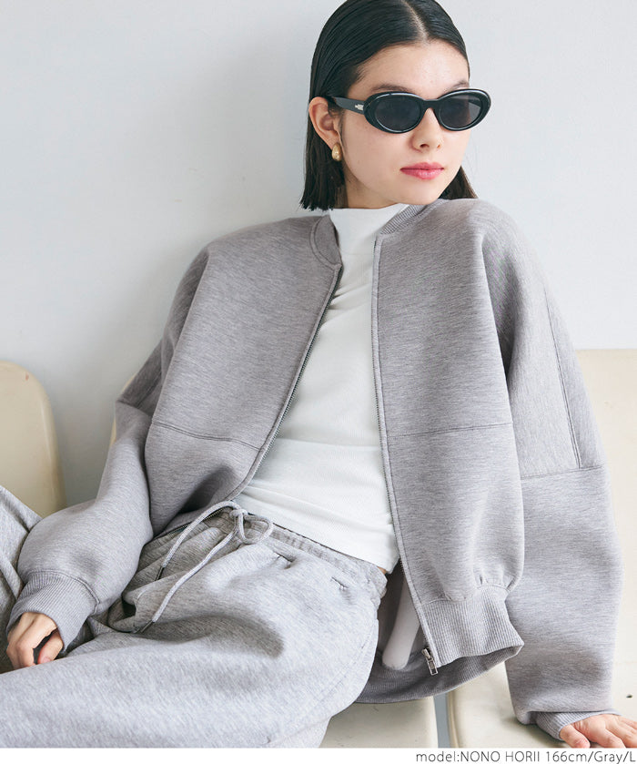 Bounce sweat cocoon zip hoodie