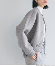 Bounce sweat cocoon zip hoodie