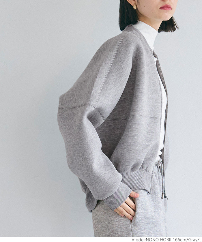 Bounce sweat cocoon zip hoodie
