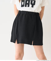 [Embossed function] Children's clothing small slit skirt
