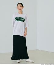 [Unisex] Fleece Logo Cotton Blend Short Sleeve Top