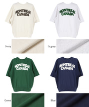 [Unisex] Fleece Logo Cotton Blend Short Sleeve Top