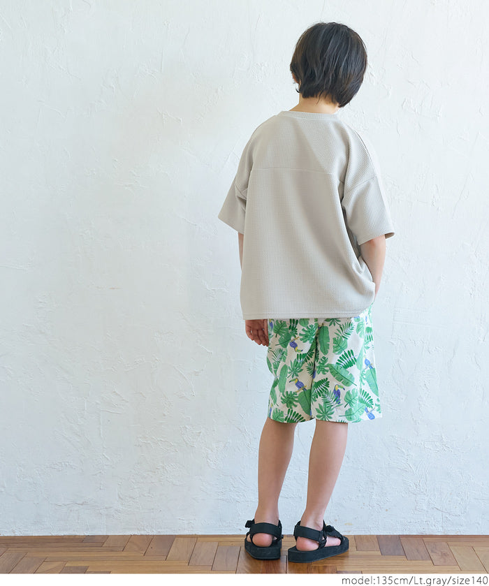 【Embossed function】Children's casual short-sleeved tops