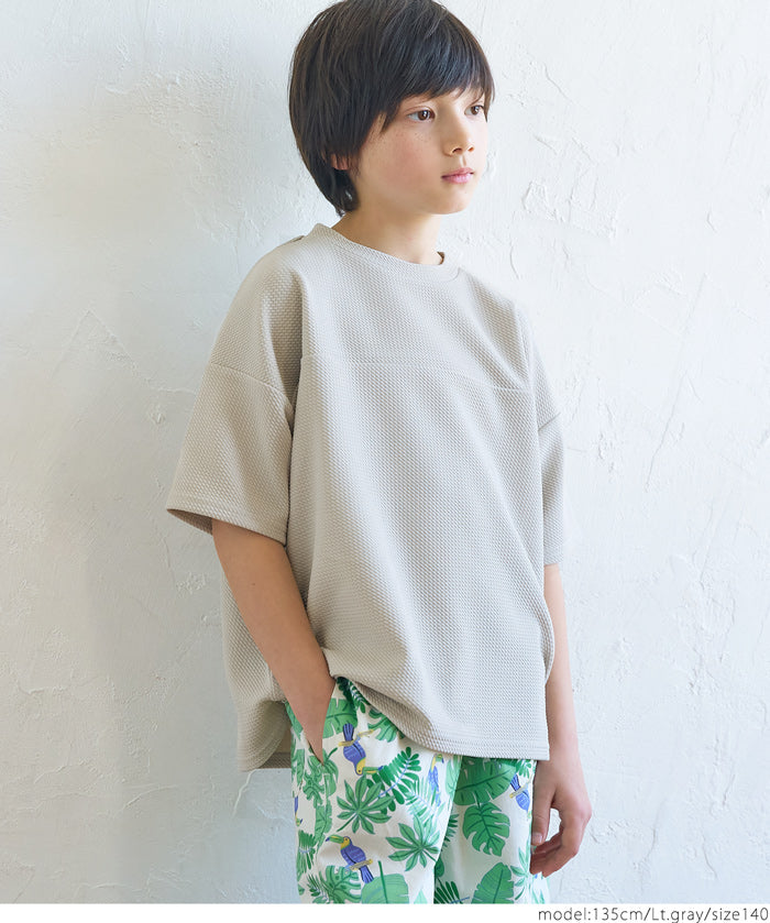 【Embossed function】Children's casual short-sleeved tops