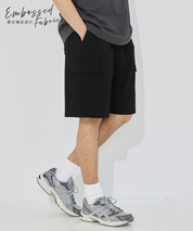 [系列單品 限定9折] 【壓紋機能】男裝大口袋短褲 男女通用