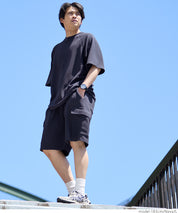 【壓紋機能】男裝休閒工裝短褲