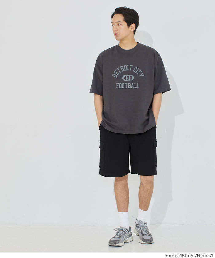 [系列單品 限定9折] 【壓紋機能】男裝大口袋短褲 男女通用
