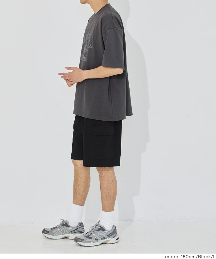 [系列單品 限定9折] 【壓紋機能】男裝大口袋短褲 男女通用
