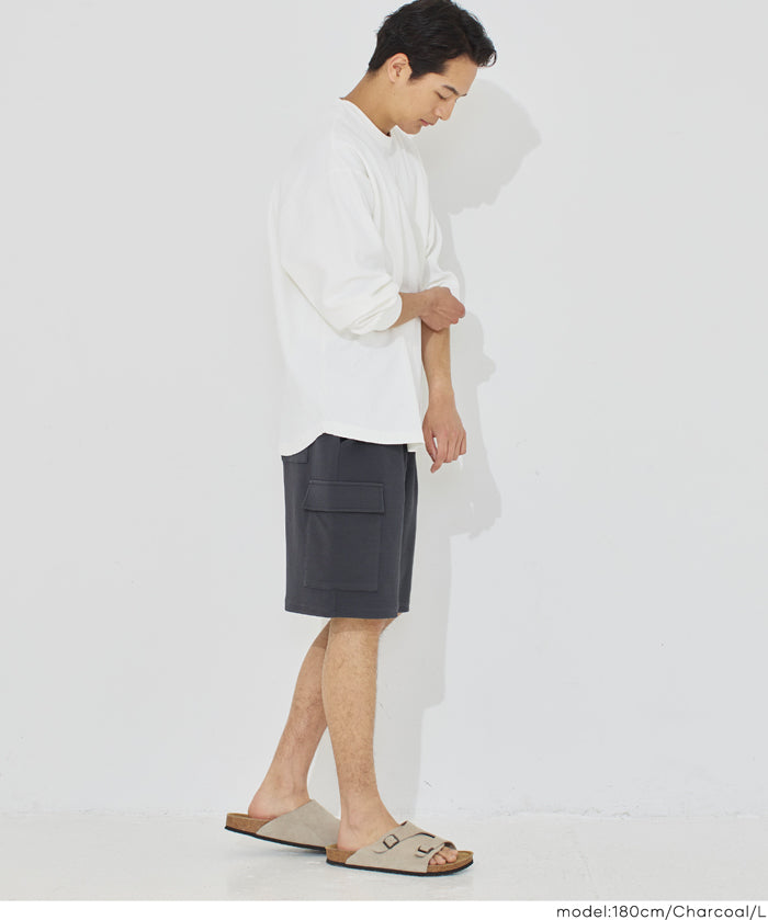 [系列單品 限定9折] 【壓紋機能】男裝大口袋短褲 男女通用
