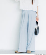 簡約螺紋垂感休閒闊腿長褲 (relaxed ribbed pants )