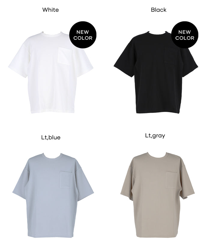 [系列單品 限定9折] 【壓紋機能】男裝胸前口袋短袖上衣