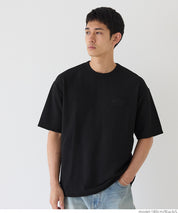 【壓紋機能】男裝刺繡LOGO短袖上衣