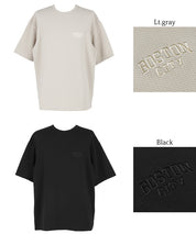 【壓紋機能】男裝刺繡LOGO短袖上衣