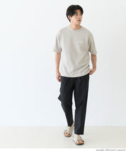 【壓紋機能】男裝刺繡LOGO短袖上衣