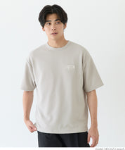 【壓紋機能】男裝刺繡LOGO短袖上衣