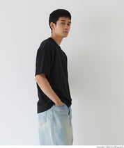 【壓紋機能】男裝刺繡LOGO短袖上衣