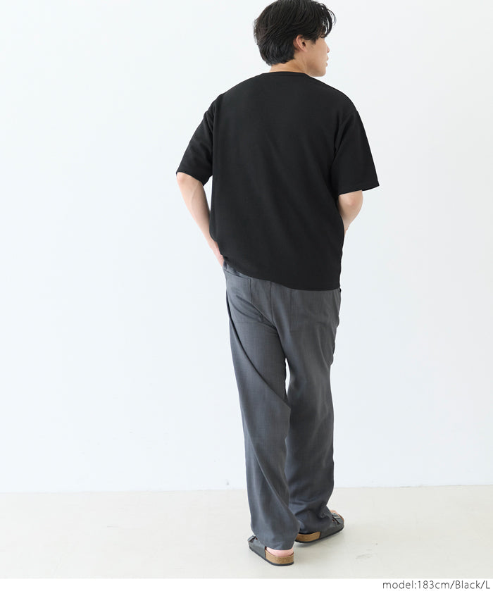 【壓紋機能】男裝印花LOGO休閒上衣