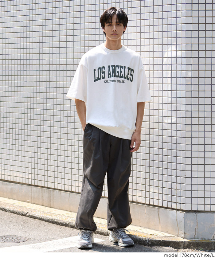男裝英字LOGO短袖衛衣 男女通用