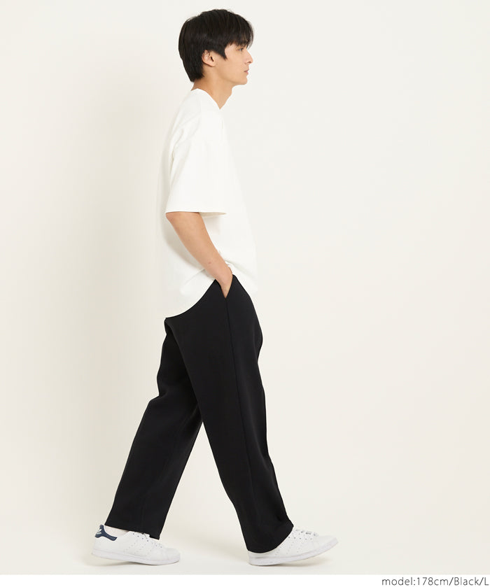 男裝易護理面料打褶休閒西裝褲
