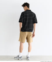 男裝日常條紋短袖POLO衫