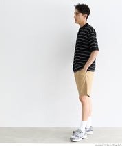 男裝日常條紋短袖POLO衫