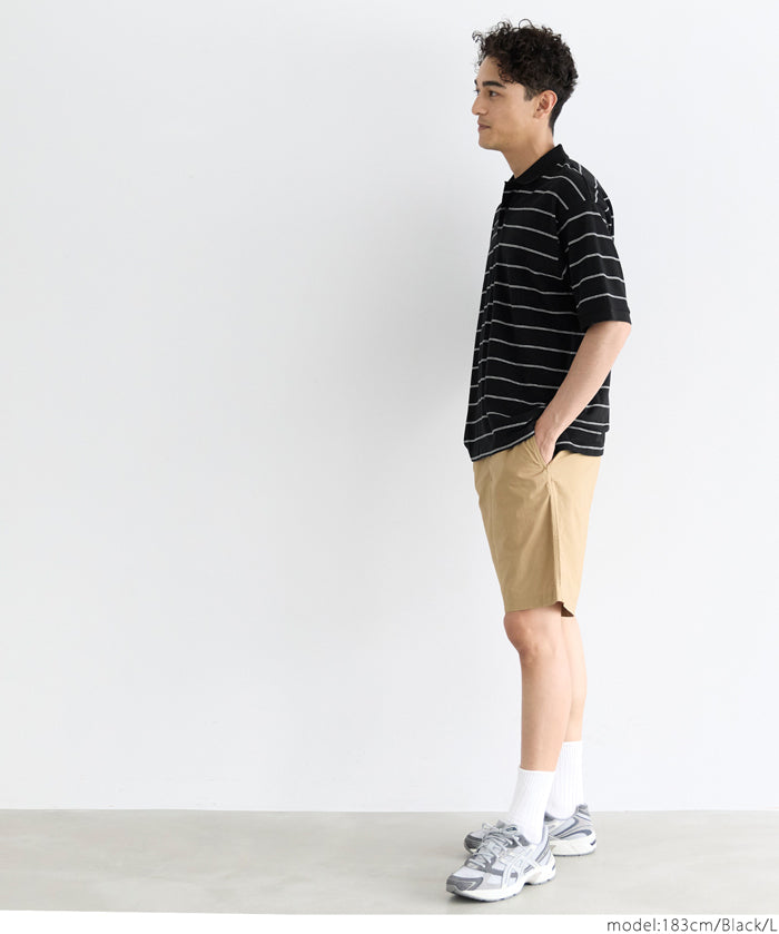 男裝日常條紋短袖POLO衫