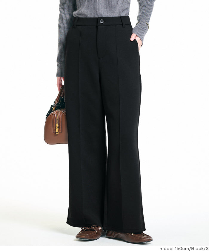 【柔軟太空棉】修身打摺休閒褲