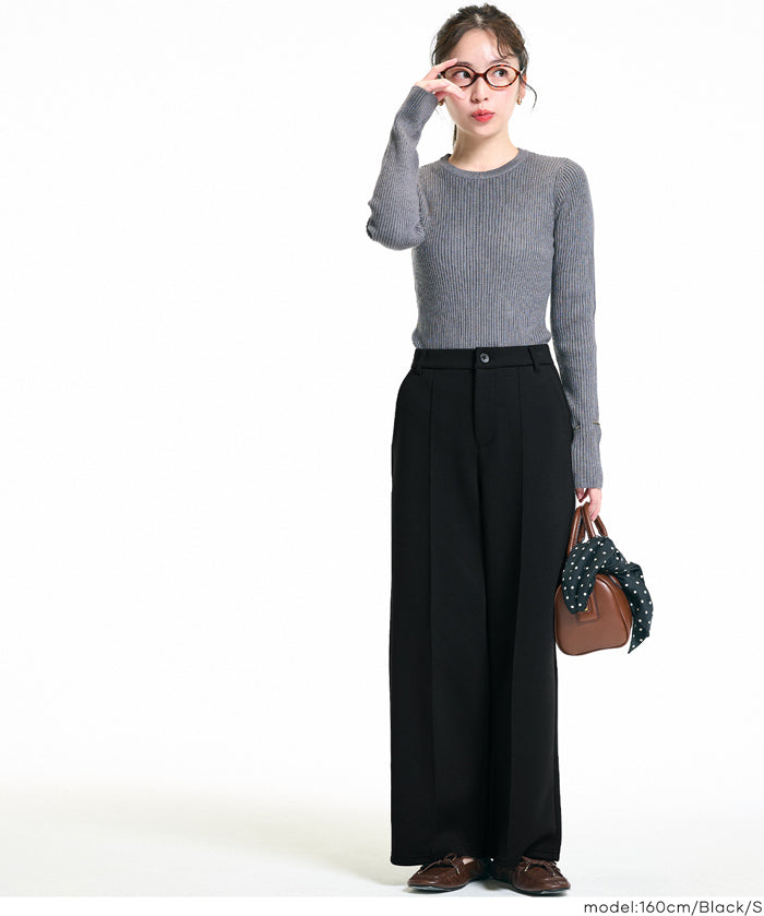 【柔軟太空棉】修身打摺休閒褲