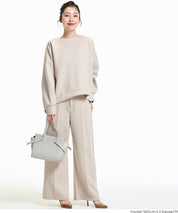 【柔軟太空棉】修身打摺休閒褲