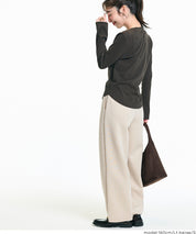 【柔軟太空棉】修身打摺休閒褲