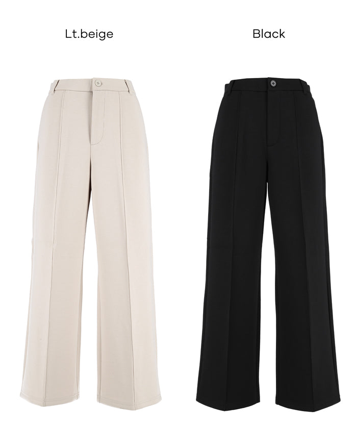 【柔軟太空棉】修身打摺休閒褲