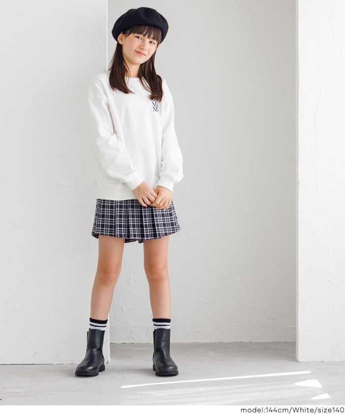 【重磅棉】童裝袖口刺繡LOGO長袖衛衣 親子裝