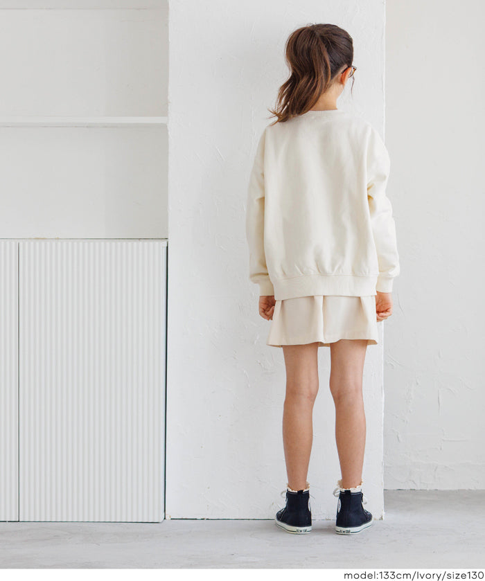 【重磅棉】童裝袖口刺繡LOGO長袖衛衣 親子裝