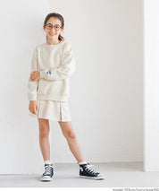 【重磅棉】童裝袖口刺繡LOGO長袖衛衣 親子裝