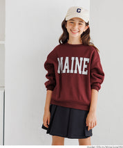 童裝內加絨LOGO廓形圓領衛衣 親子裝