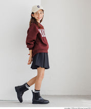 童裝內加絨LOGO廓形圓領衛衣 親子裝