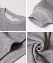 童裝內加絨LOGO廓形圓領衛衣 親子裝