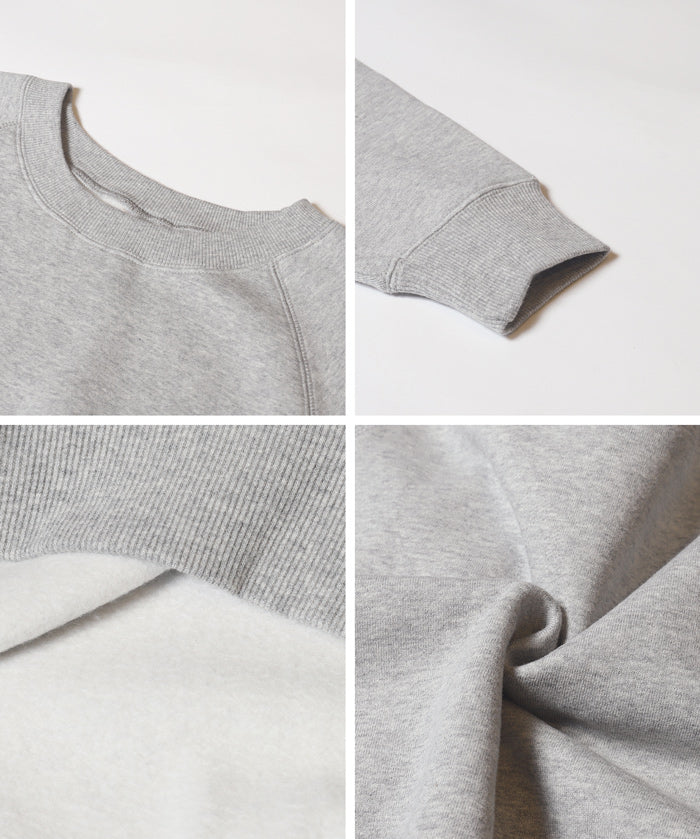 插肩袖短版磨毛衛衣