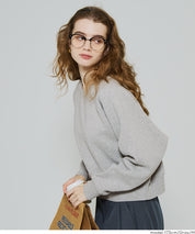 插肩袖短版磨毛衛衣