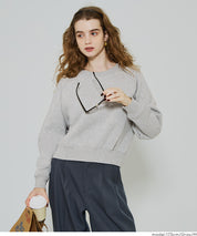 插肩袖短版磨毛衛衣