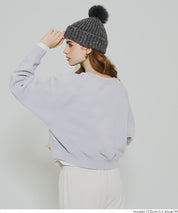 插肩袖短版磨毛衛衣