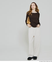 磨毛圓弧下擺長袖上衣