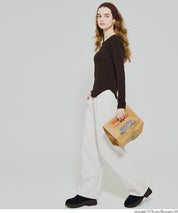 磨毛圓弧下擺長袖上衣