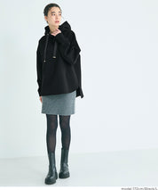 柔軟太空棉 寬鬆長袖連帽上衣