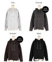 【柔軟太空棉】寬鬆長袖連帽上衣