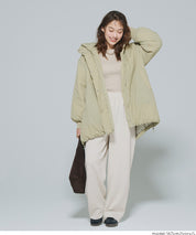 【柔軟太空棉】內裡磨毛休閒闊腿褲