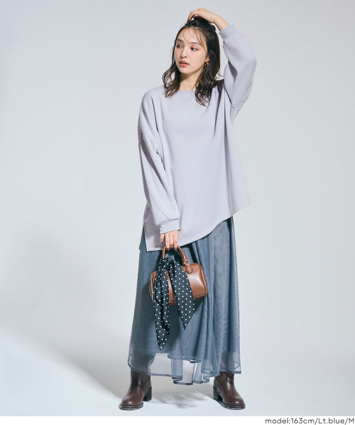 內裡磨毛寬鬆長袖上衣