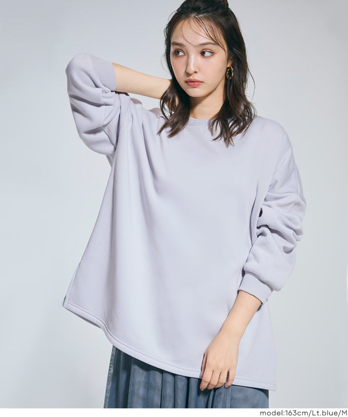 內裡磨毛寬鬆長袖上衣