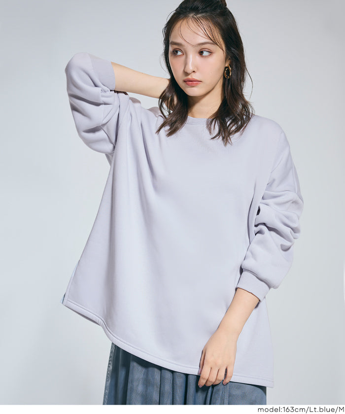 內裡磨毛寬鬆長袖上衣